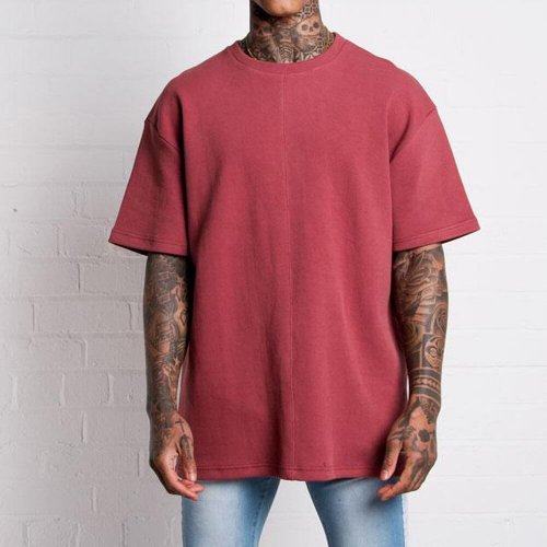drop shoulder Mens Oversized Boxy Fit T Shirt