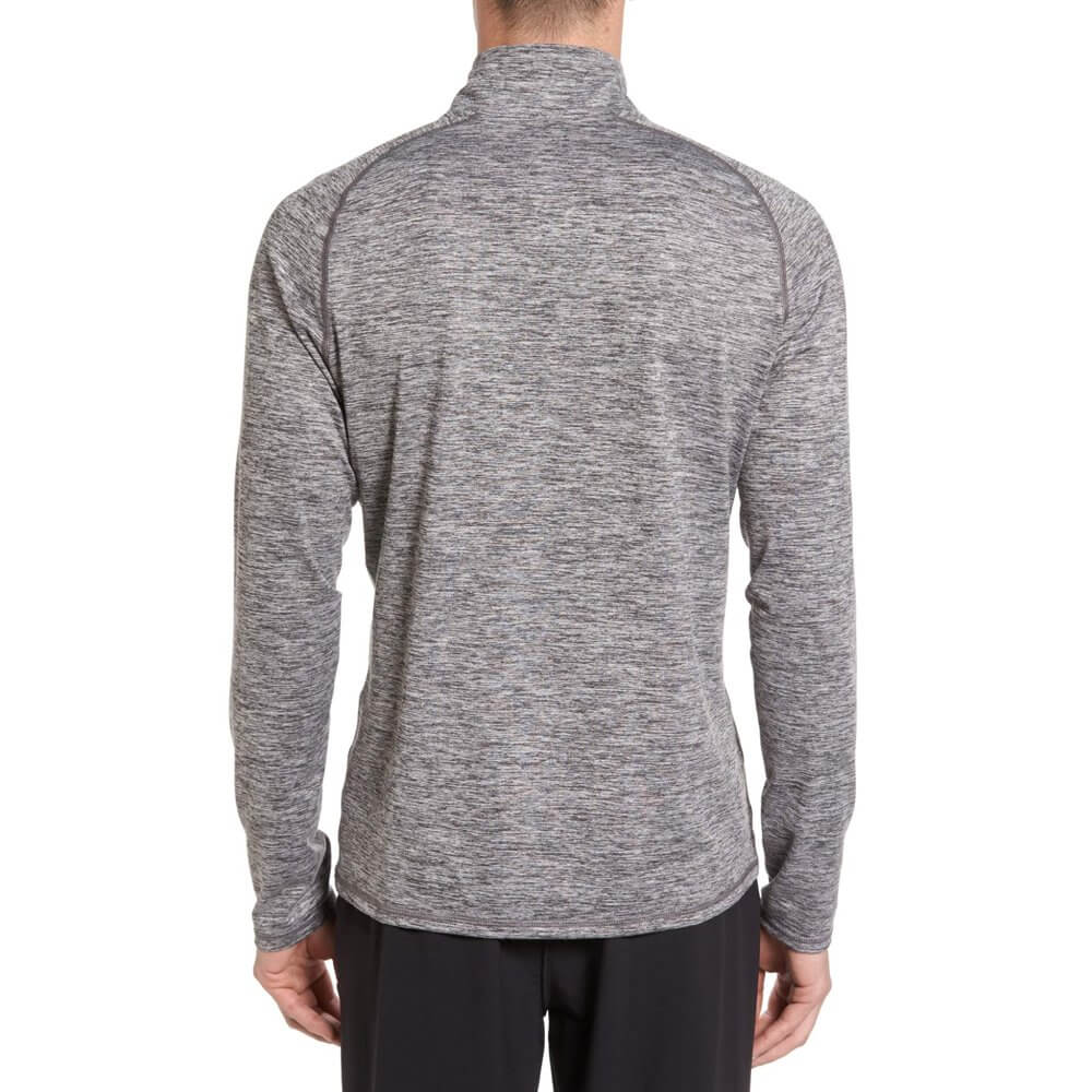 raglan sleeve heather gray zipper up pullover