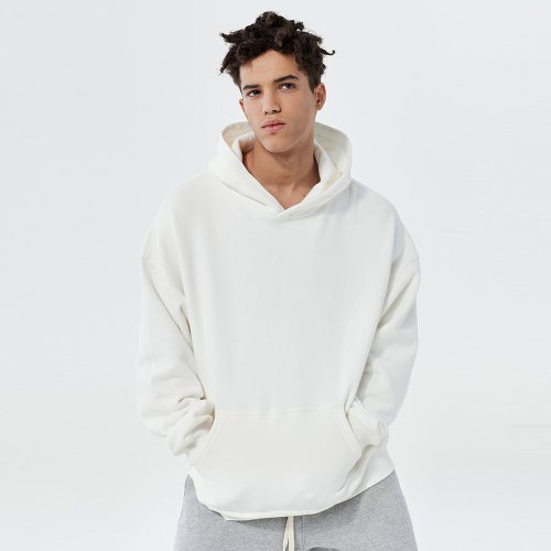 mens drop shoulder oversized hoodie 丨 Lezhou Garment