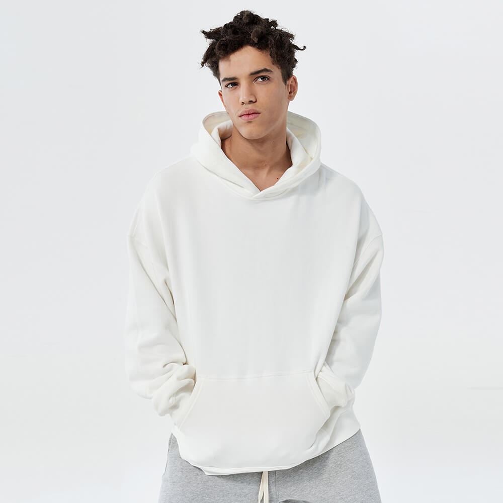 mens drop shoulder oversized hoodie 丨 Lezhou Garment
