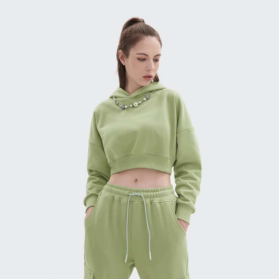 woman cropped hoodie wholesale