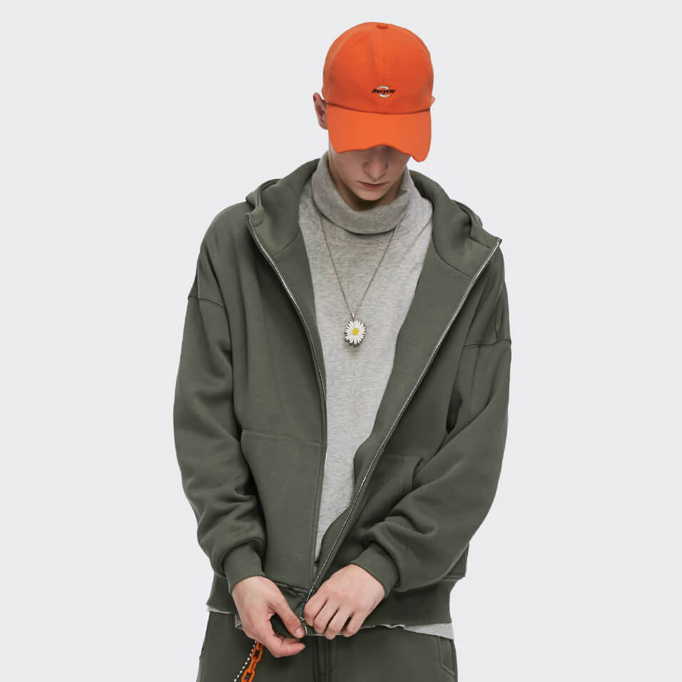 custom zip up hoodie for man