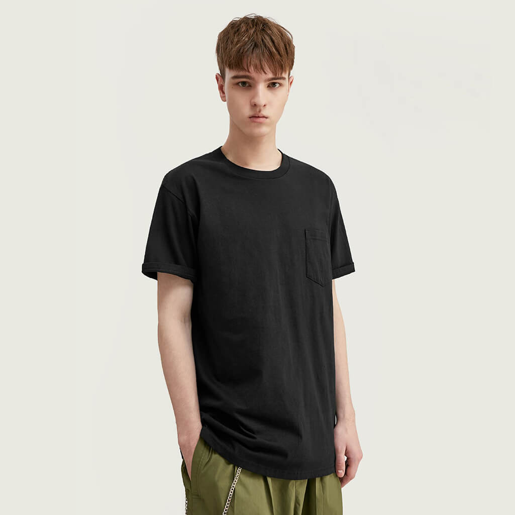 man basic cotton t shirt with your design 丨 Lezhou Garment