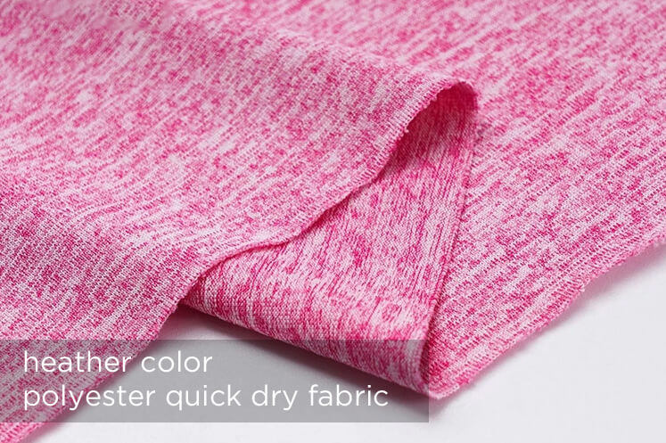 polyester quick dry fabric- heather color