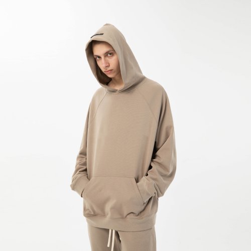 custom mens loose fit fleece hoodie