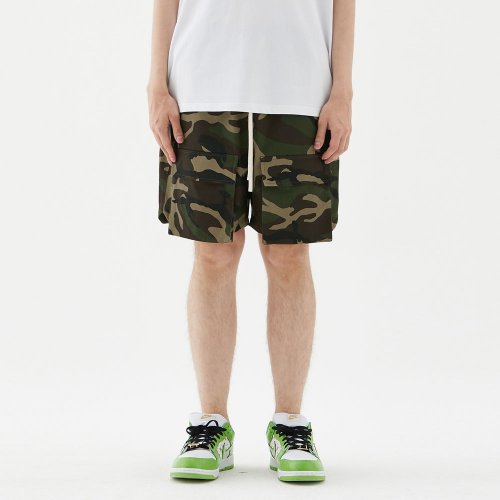 custom mens camo shorts with cargo pockets
