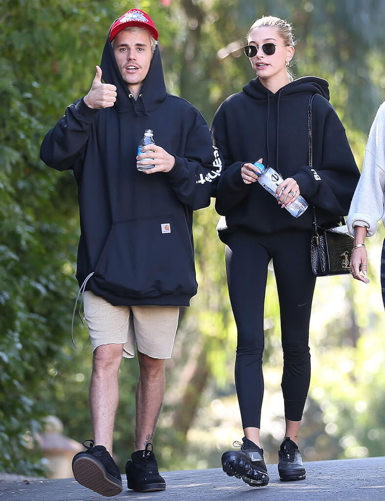 justin bieber and hailey bieber out and about, los angeles, usa 12 jan 2020