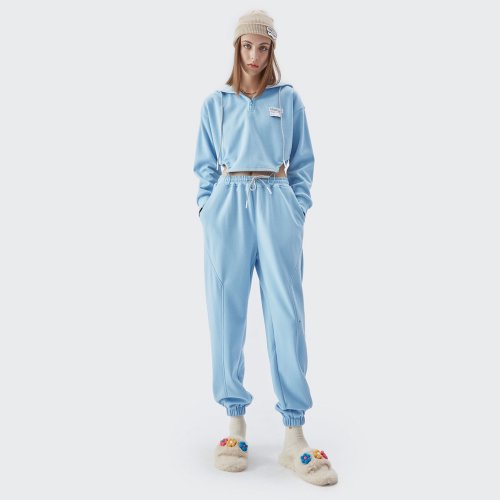 t934 customized cropped sweatsuit set for woman (2)