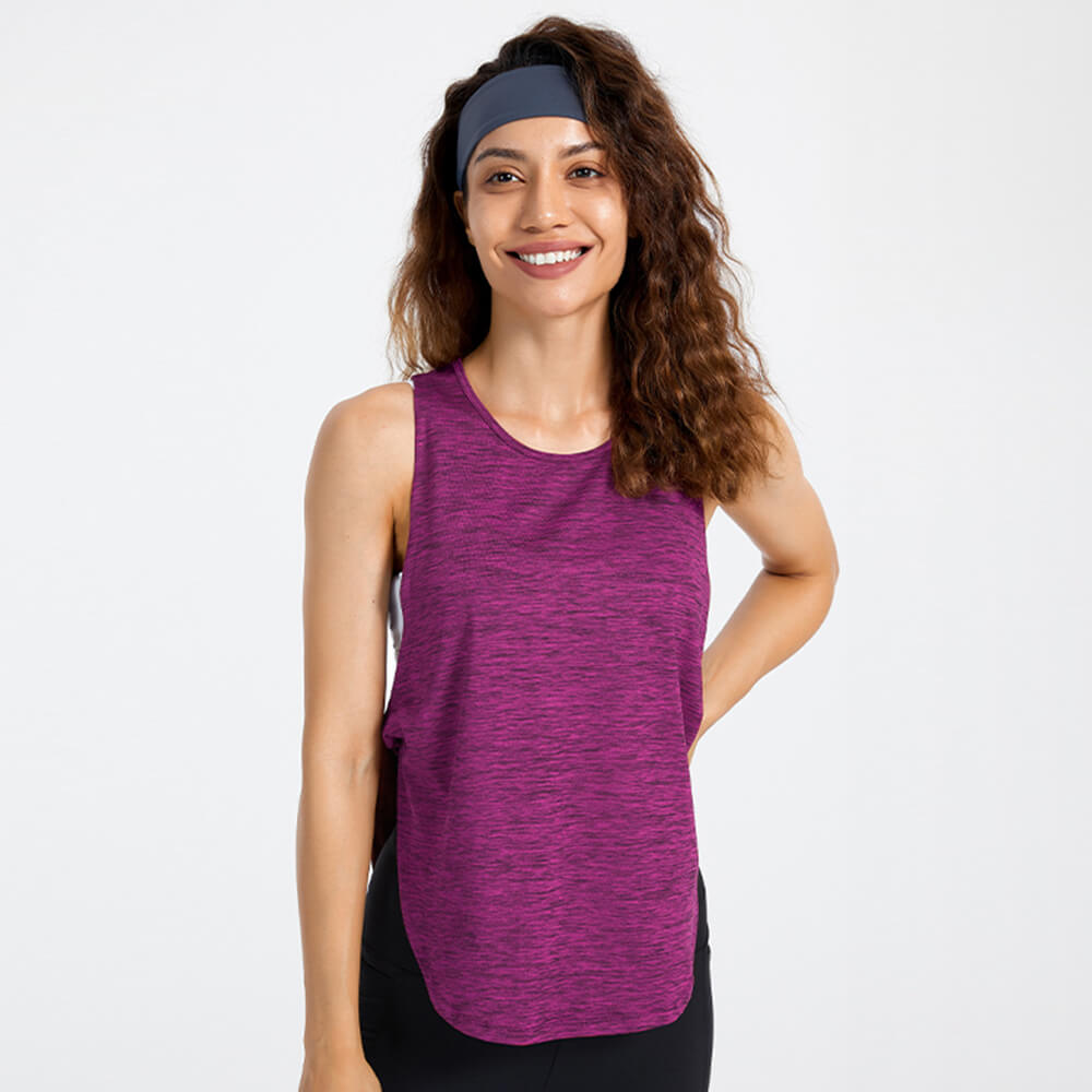 v1041 womens quick dry tank top with side twist knot (14)