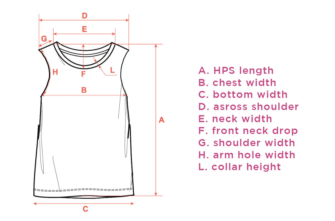 how do measure tank top size