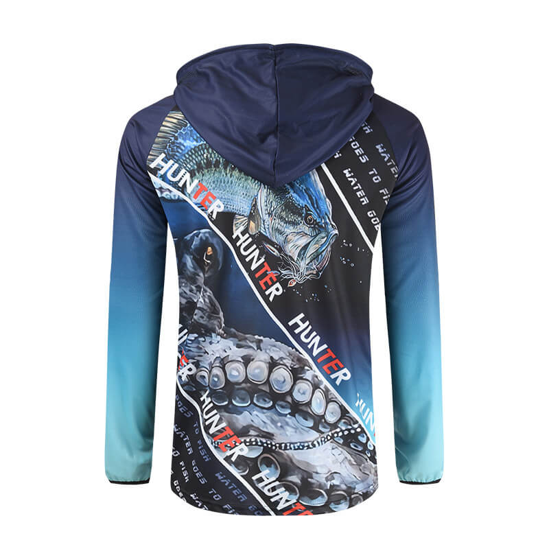 UPF50+ full sublimation printing fishing hoodie for man 丨 Lezhou