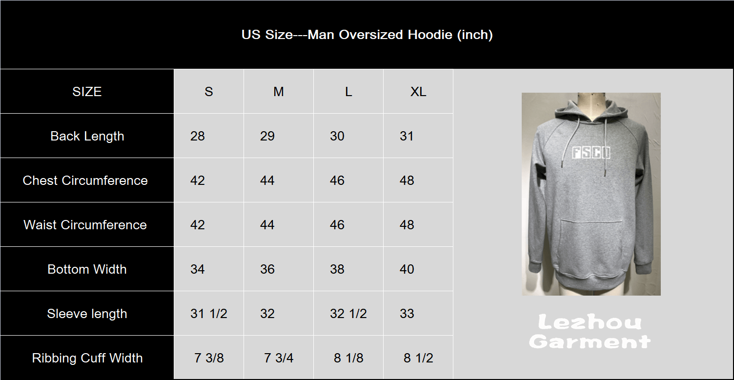 hoodie man oversized