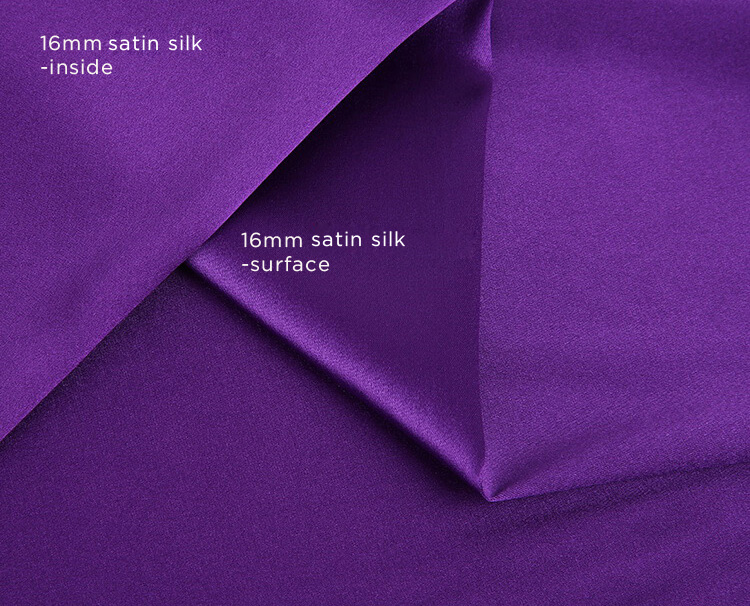 16mm satin silk surface and inside