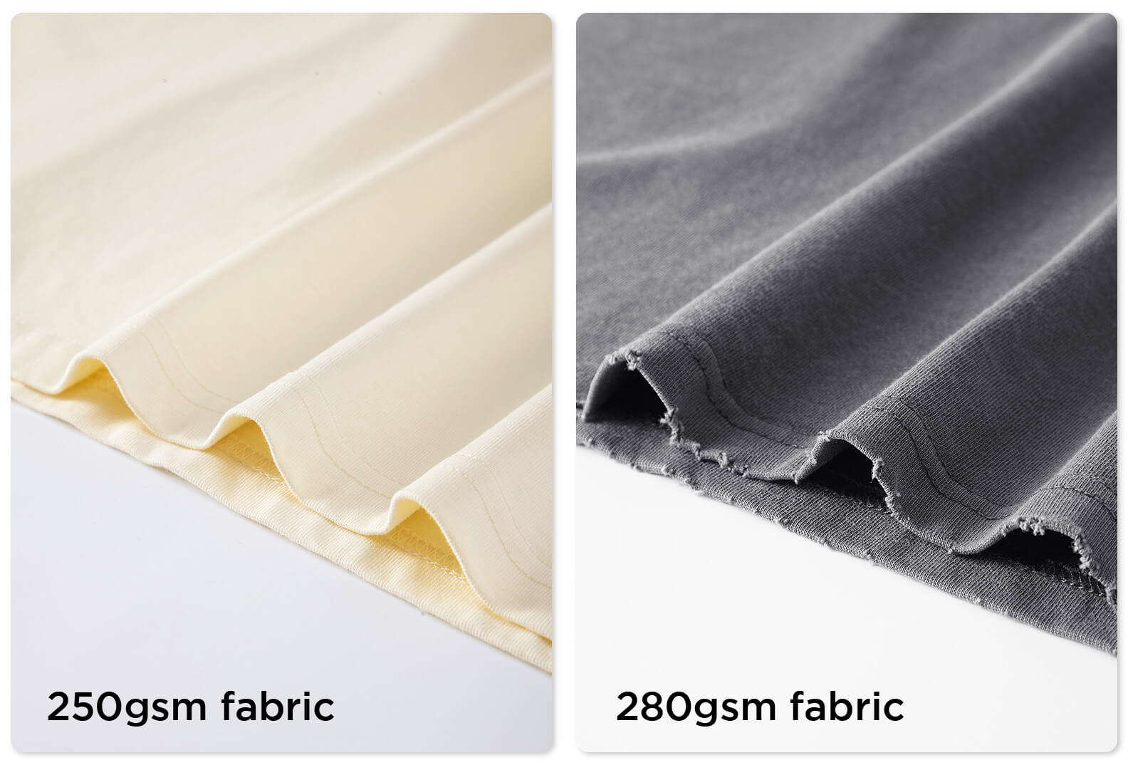 250gsm vs 280gsm fabric