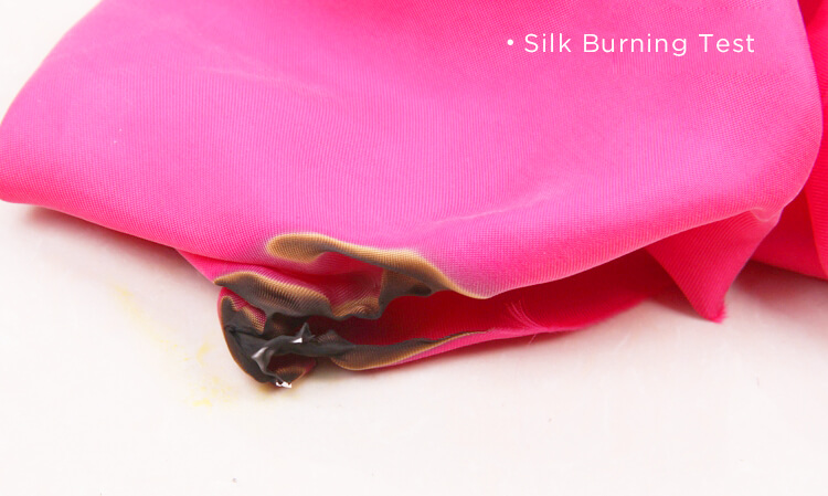 silk burning test