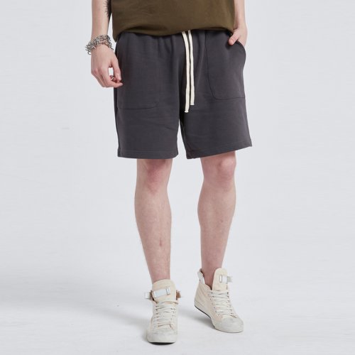s7606 100%cotton heavyweight mens sweat shorts high street (2)