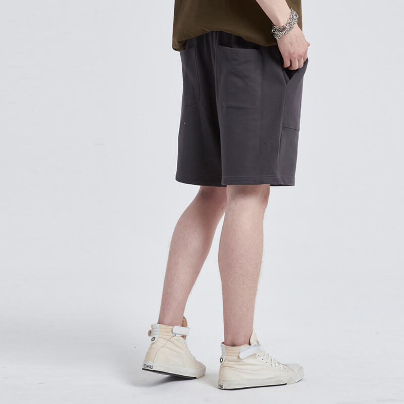 100%cotton heavyweight mens sweat shorts high street 丨 Lezhou Garment