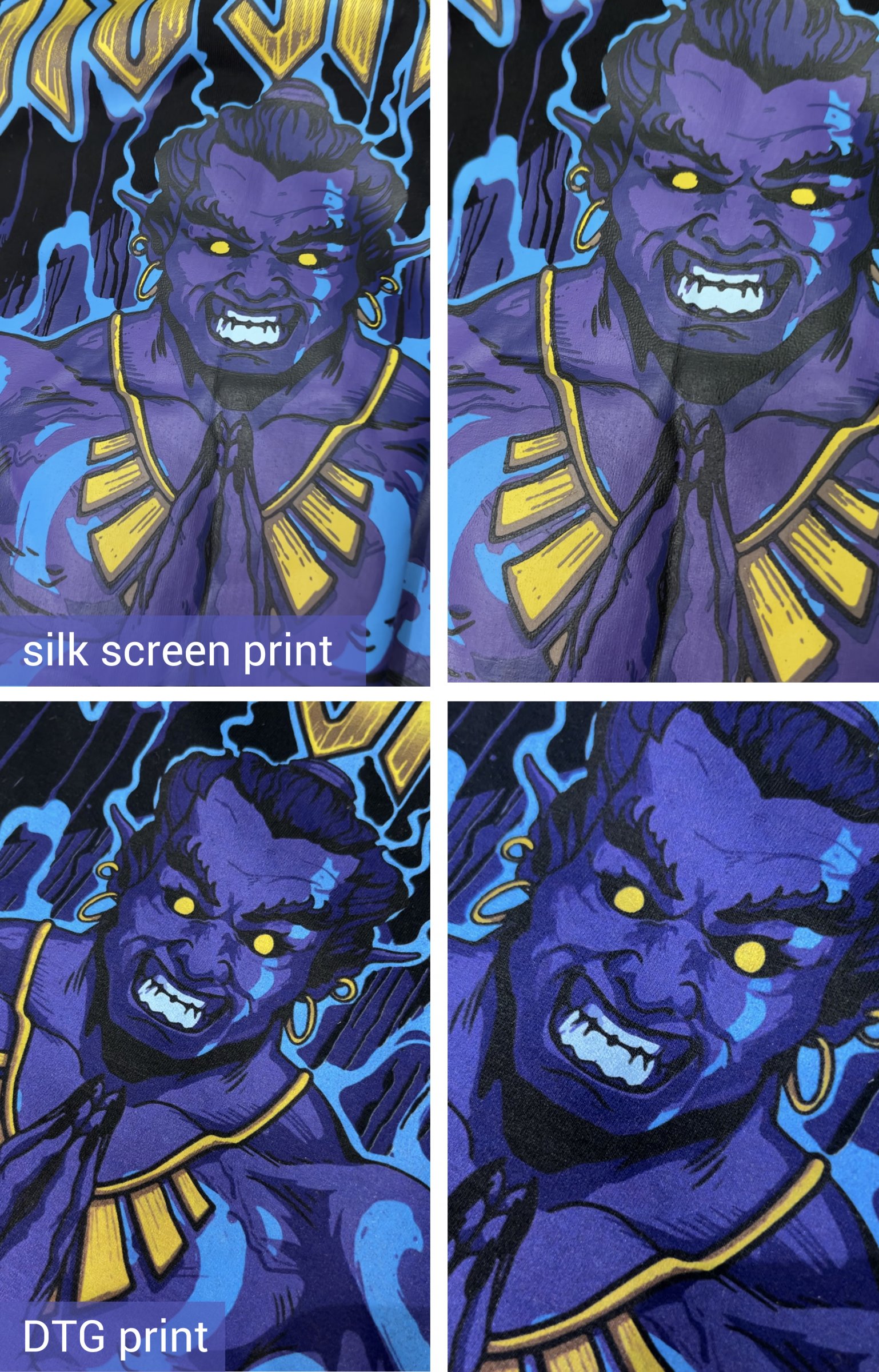 silk screen printing vs dtg printing