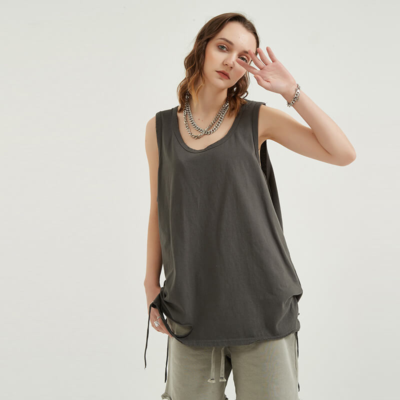 t710 unisex ripped design sleeveless loose fit tank top (4)
