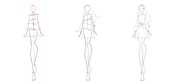 decide on a pose for your croquis.