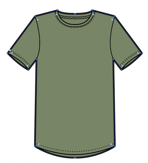colored t shirt