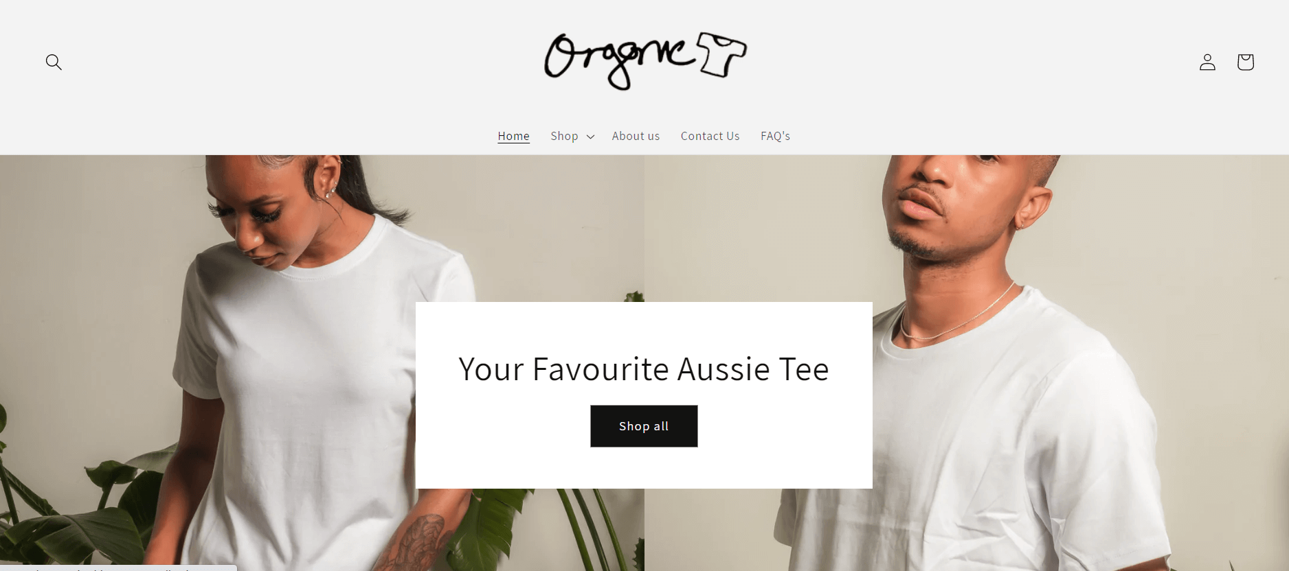 the organic tshirt