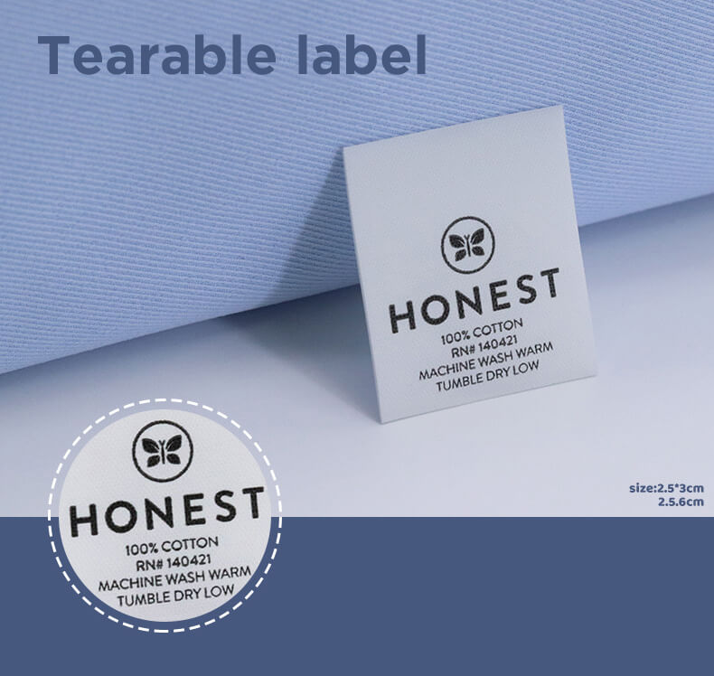 7. tearable labels