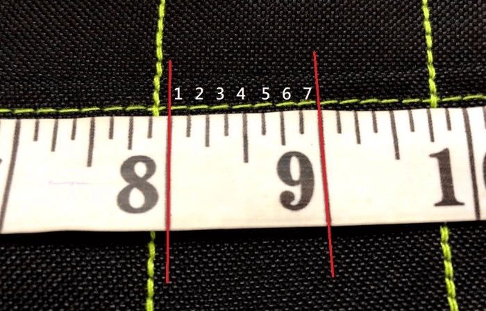 stitches per inch (spi) inspection