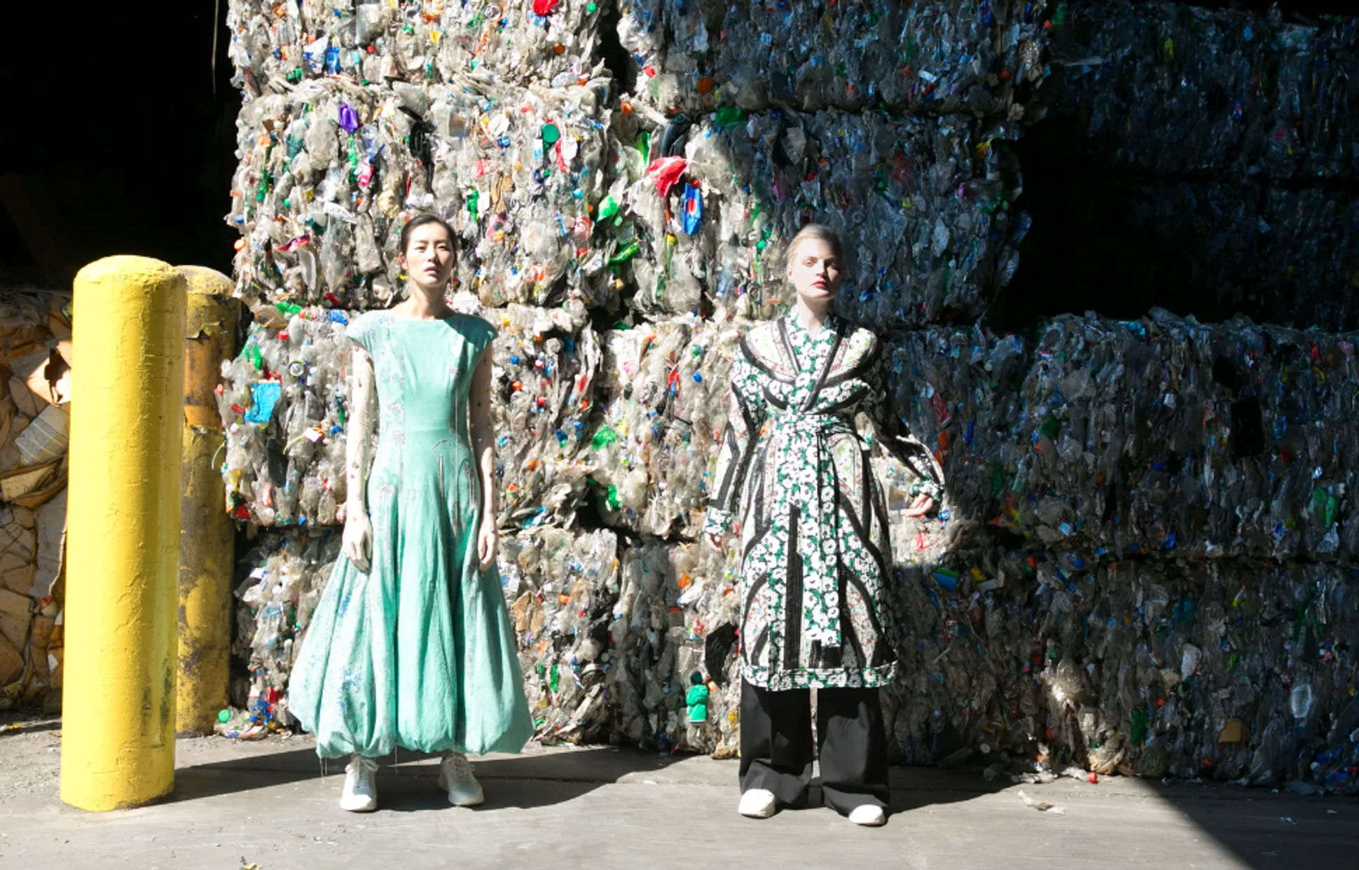 circular fashion – reuse of discarded and recycled materials.