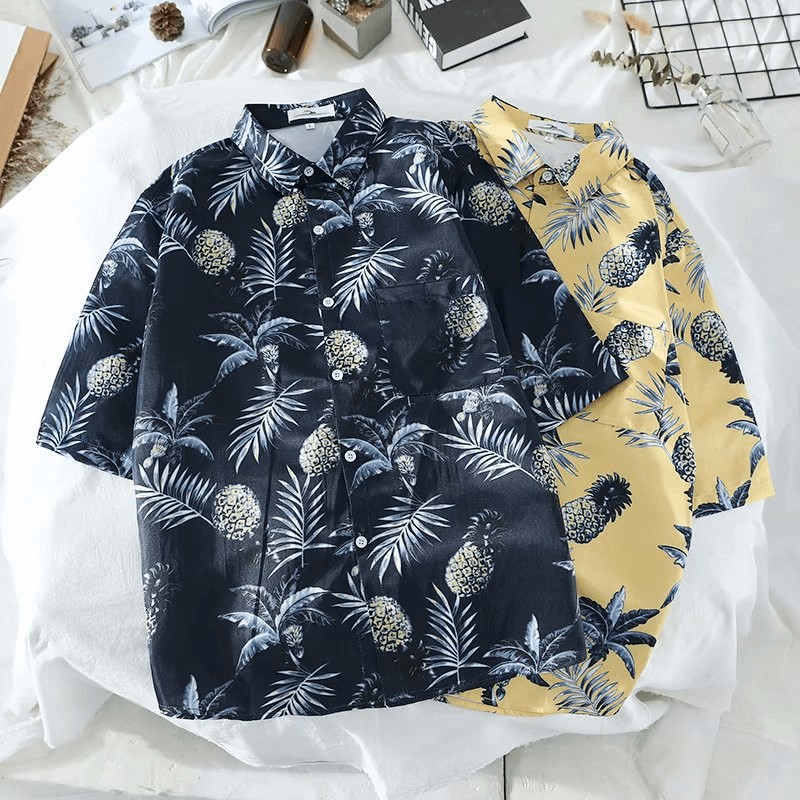 polyester hawaiian shirt