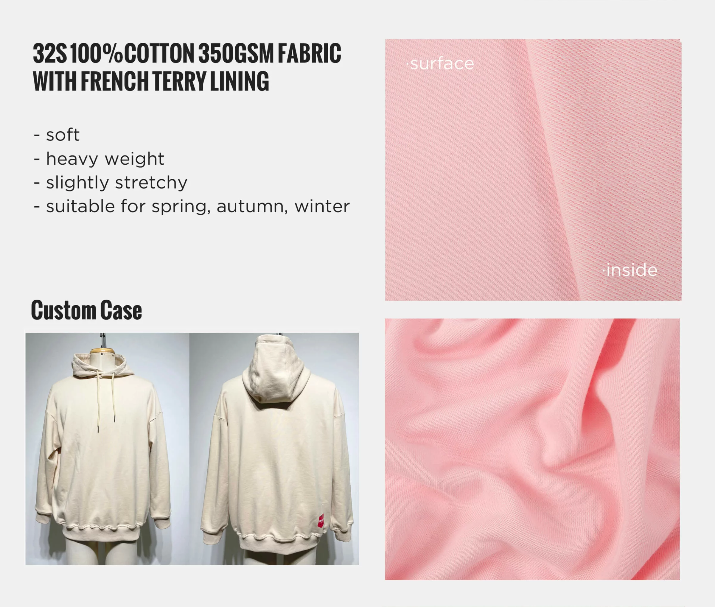 Best 5 Types of Fabric for Hoodies 丨 Lezhou Garment