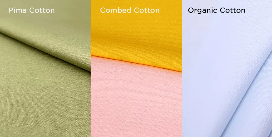 pima cotton vs. combed cotton vs. organic cotton
