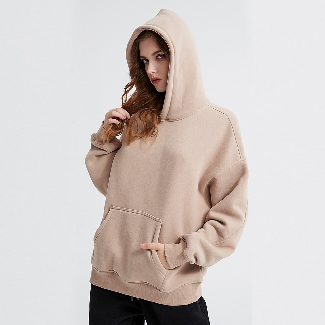 unisex oversized thick fleece cotton hoodie 丨 Lezhou Garment