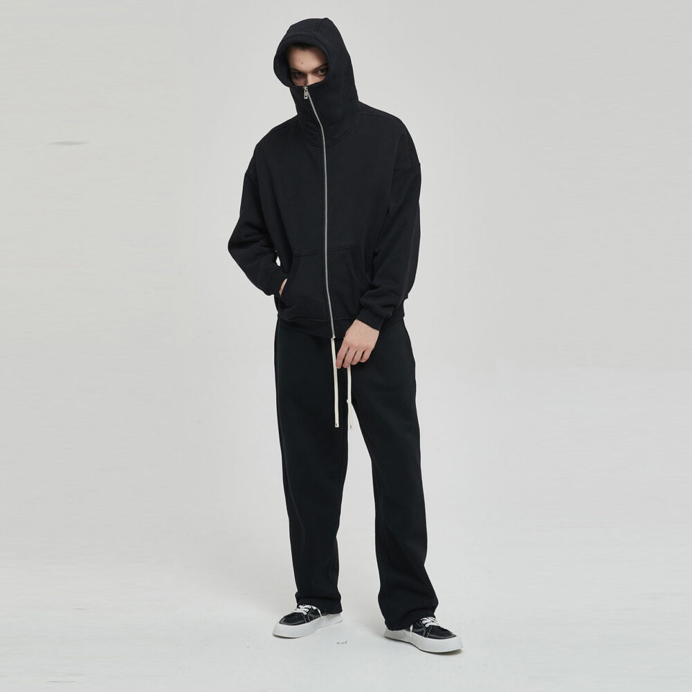 men's frengh terry full zip hoodie wholesale