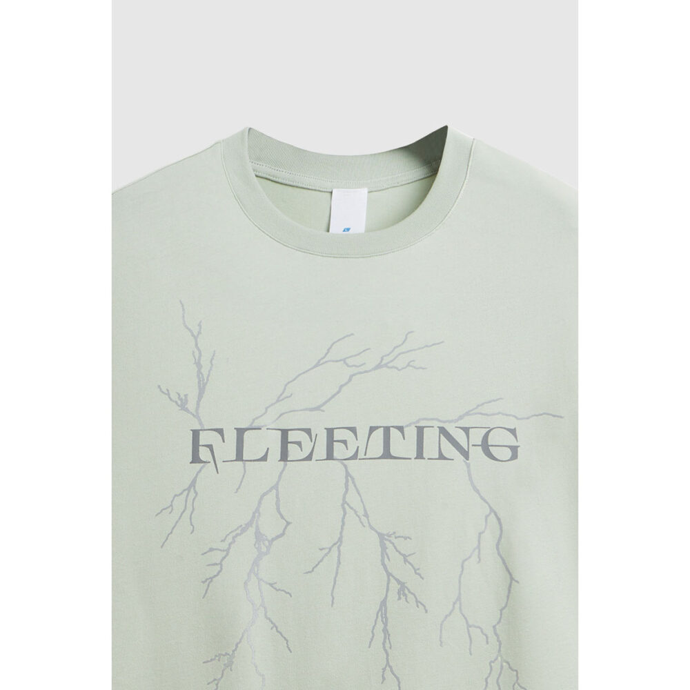 wholesale lightning reflective printed loose t shirt