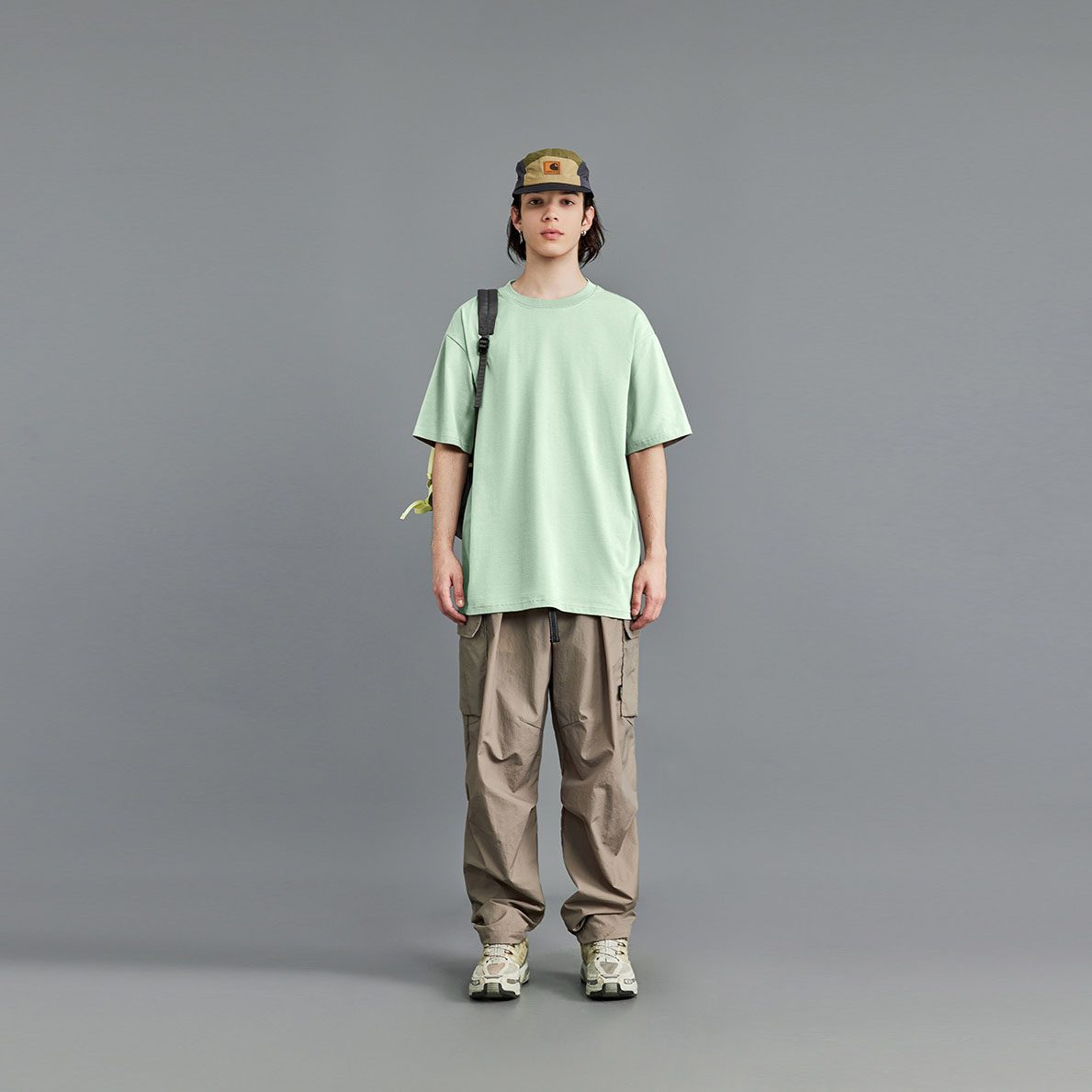 High elastic tech fabric loose unisex t shirt 丨 Lezhou Garment